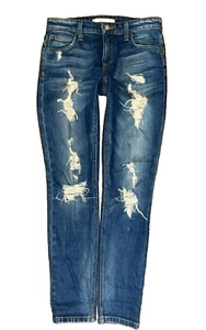 Joe's Jeans Collectors Edition Billie Boyfriend Distressed Blue Jeans Sz 24 - Picture 1 of 5