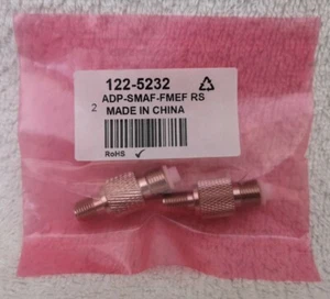 RF Solutions ADP-SMAF-FMEF RF Adapter FME Socket to SMA Socket x2 - New - Picture 1 of 3