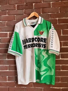Rare Vintage Thunderdome Hardcore Gabber Band Jersey 90s L White - Picture 1 of 11