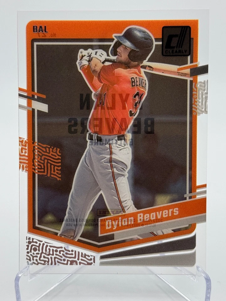 2023 Panini Chronicles Donruss Clearly #27 DYLAN BEAVERS - Image 1 of 2