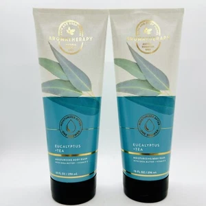 2 BATH & BODY WORKS AROMATHERAPY EUCALYPTUS+TEA  MOISTURIZING BODY WASH 10 FL OZ - Picture 1 of 6