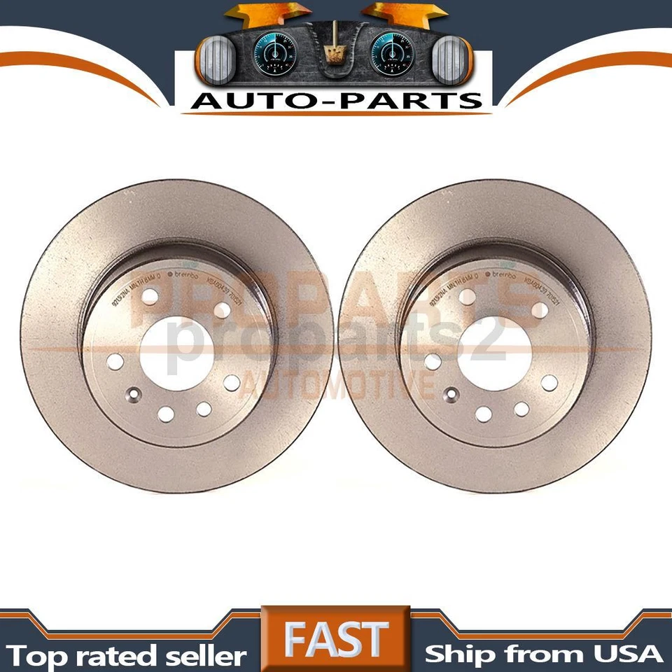 Para Saturn LS2 2000 3,0 L 2000 Saturn LW2 3,0 L Brembo 2x Rotor de freno trasero Foto 1 de 4