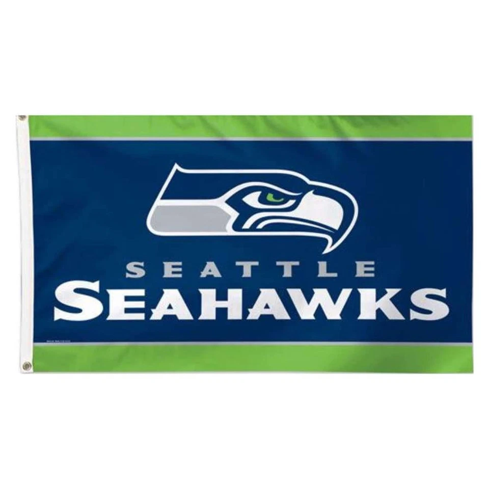 Seattle Seahawks - BANDERA 3 pies por 5 pies bandera tamaño completo, totalmente nueva Foto 1 de 1