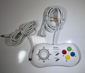 NEO GEO Mini Controller game Pad White japan. FP1N1810 NEOGEO & Cord