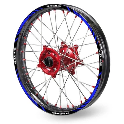 Pegatina de rueda de llanta azul a prueba de suciedad 21" F&18" R P02B para TM Racing 450EN EN450F 07-21 Foto 1 de 4