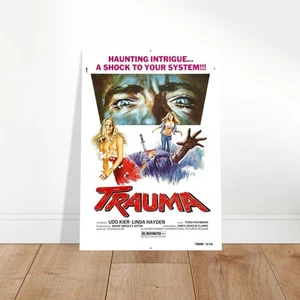 Vintage Horror Movie Trauma Retro Film Poster Print - Bild 1 von 11
