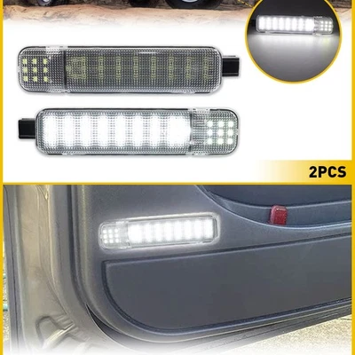 Pair LED Door Courtesy For Light Hummer H2 2003 2004 2005 2006 2007 2008 2009 US - Image 1 of 4