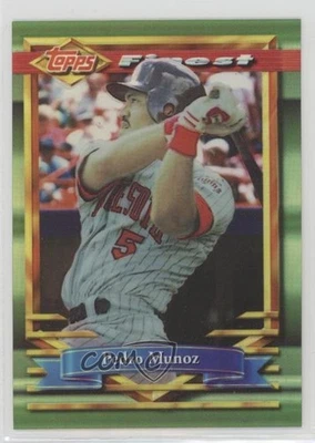 1994 Topps Finest Refractor Pedro Munoz #338 - Image 1 of 2