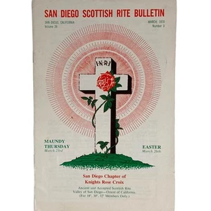 1978 San Diego Scottish Rite Bulletin and Calendar - Freemasonry - Mar 78 - Imagen 1 de 1