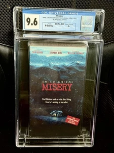 CGC Graded 9.6  A+ Misery 1991 NEW SEALED VHS Video Movie Horror Stephen King - Picture 1 of 4