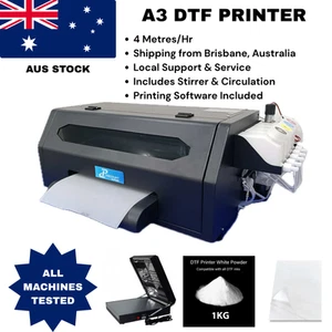 DTF Printer XP600 Single Head A3 + Mini Oven Heater Powder Dryer Starter Set - Picture 1 of 17
