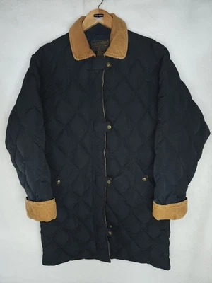Chaqueta acolchada acolchada con cuello de pana vintage Eddie Bauer para mujer M Chore Foto 1 de 4
