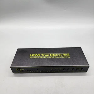 HDMI True Matrix 4x2 Switch Splitter 4K ARC MHL Audio Extractor SPDIF - Bild 1 von 3