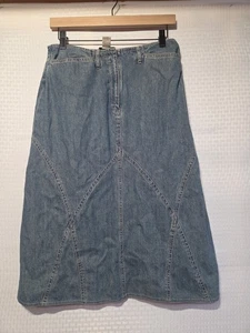 Vintage J. Jill Denim “Out of the Blue” Skirt Women’s Size 6 Made in Hong... - Picture 1 of 9