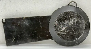 Vintage Coated Pancake Style Downrigger Weight 10 lbs Black Fin Fishing Trolling - Picture 1 of 6