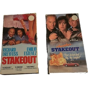 Stakeout & Another Stakeout VHS Movie Video Cassette Lot - Picture 1 of 8