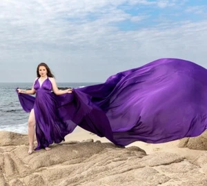 Long Flying Dress | Flying Dress for Photoshoot| Long Train Dress | Photoshoot - Picture 1 of 8
