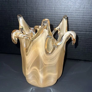 Murano Open lace iridescent 7” bowl - Picture 1 of 6