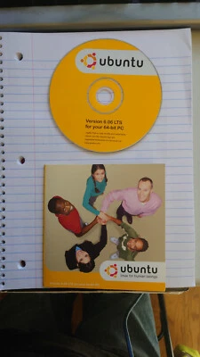 Rare Vintage Ubuntu 6.06 LTS 64-bit Desktop Edition Official Live CD - Image 1 of 2