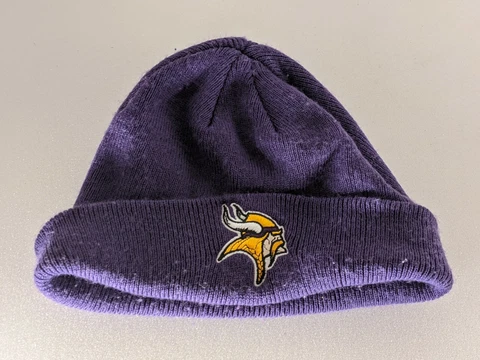 Minnesota Vikings Kids Winter Cap Hat Purple NFL Football Team Apparel Cover