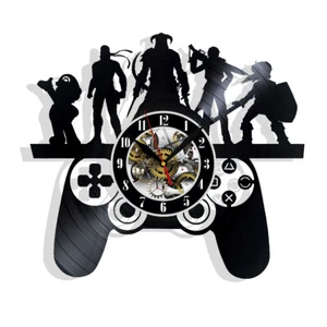 Playstation Gamer Vinyl Wall Clock Gift Birthday Holiday Home Room Decor Design - Picture 1 of 3