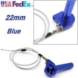 22mm CNC Aluminum Throttle Turn Grip Quick Twister & Cable For Motorbike Scooter - Picture 1 of 8