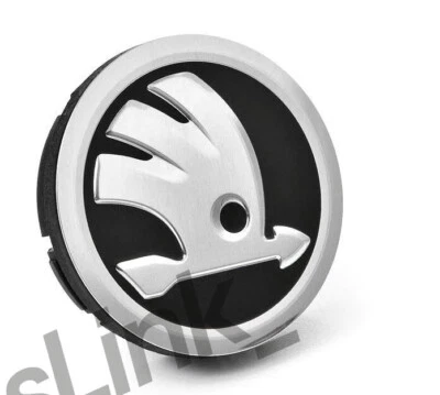 4PCS Skoda 56mm Wheel Hub Cap Chrome - Image 1 of 3