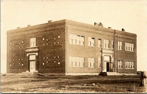 BUFFALO OKLAHOMA NUEVA ESCUELA EDIFICIO MUY ANTIGUA FOTO REAL POSTAL - Imagen 1 de 2