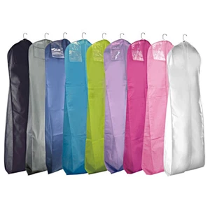 XL Wedding Prom Dress Breathable Garment Bag - 72" x 24" x 10" Gusset - 9 colors - Picture 1 of 16