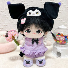 Cartoon Kuromi Cosplay Cute Doll's Clothes Full Set For 20cm Plush Dress Up Doll