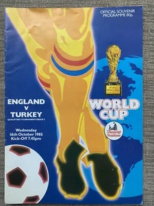 England v Turkey - World Cup Qualifying Match Programme 16/10/85 - Picture 1 of 1