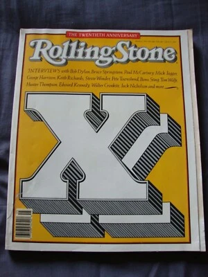 Rolling Stone Magazine Twentieth 20th Anniversary Issue 512 Nov 5-Dec 10 1987 - Image 1 of 4