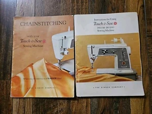 LOT of 1964 SINGER Touch & Sew Deluxe Zig Zag Sewing Machine Instruction Books - Picture 1 of 1