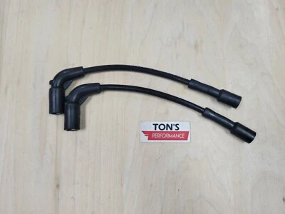 Black Taylor 8mm Harley 48 72 883 1200 Sportster Bobina Reubicación Cables 07+ Par Foto 1 de 2