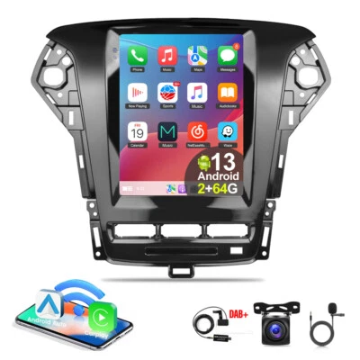 9.7" Android 13 DAB+ CarPlay Autoradio für Ford Mondeo MK4 2011-2013 GPS 2G+64G - Bild 1 von 4