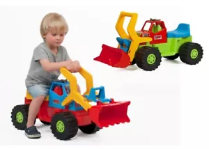 Kinderbagger Sitzbagger Spielzeug Sandkasten Bagger Kinder Kinderfahrzeug 74x33 - Bild 1 von 5