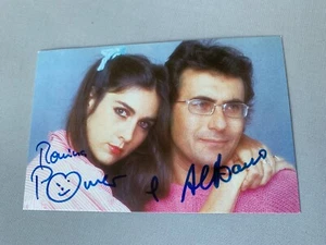 AL BANO & ROMINA POWER komplett original signierte Autogrammkarte 9,5x14 selten - Picture 1 of 1