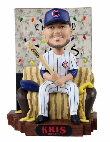 Kris Bryant Chicago Cubs Stranger Things Alphabet Wall Bobblehead MLB Cover
