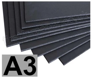 A3 Foam Board 5MM, BLACK 9 Sheets - Picture 1 of 2