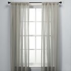 2PC Solid Sheer voile window panels curtain 55" wide x 84" long many colors 