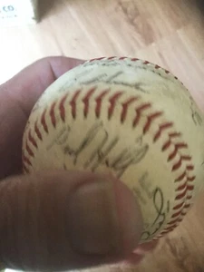 Baltimore Orioles 1969-‘ 71 Team signed Baseball Weaver, Crowley Belanger Buford - Bild 1 von 11