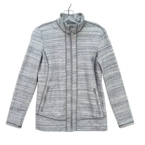 T by Talbots Damen Activewear Jacke Gr. P grau Full Zip Athleisure Stretch - Bild 1 von 10