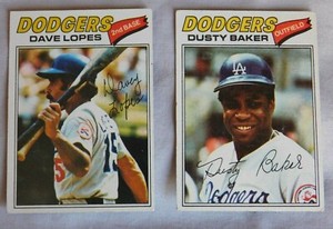1977 Topps Los Angeles Dodgers Baseball Card Pick one