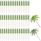 50Pcs Umbrellas for Drinks, Coconut Palm Tree Umbrella Toothpicks, Tropical9501
