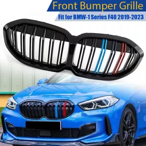 Front Kidney Grille Grill M Color For 2019~2023 BMW 1 Series F40 118i 120i M135i - Picture 1 of 12