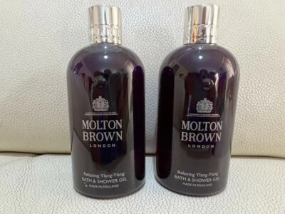 Molton braun 2 x 300ml entspannendes Ylang Ylang Bad & Duschgel NEU