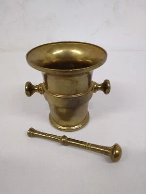 Mortier Avec Pilon  En Laiton - Photo 1/4