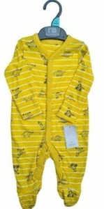 Mothercare Baby Boy Dinosaur Dino Sleepsuits Babygrow x 1 Age NB 1 3 6 9 12 18 - Picture 1 of 2