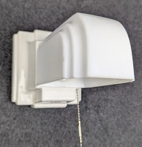 ALABAX Art Deco Restaurado Años 30, Aplique y Pantalla Blanco Sobre Fregadero, Cableado Nuevo - Imagen 1 de 13