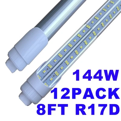 T8 Rotatable LED Tube Light 8FT R17D Lights 8' LED Shop Light HO Base LED Light - Image 1 of 4
